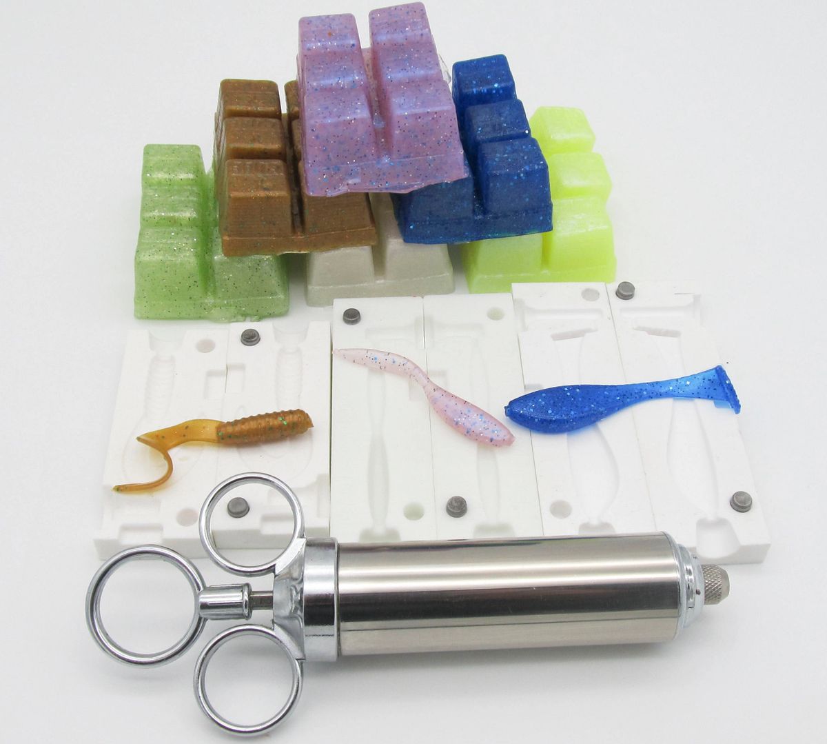 Kit InjeX Par FusionX - Pour Fabriquer Ses Leurres Souples à Injection (Pour Bass Et Poissons Carnassiers)